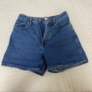 ZARA HIGH-WAISTED MOM JEAN SHORTS